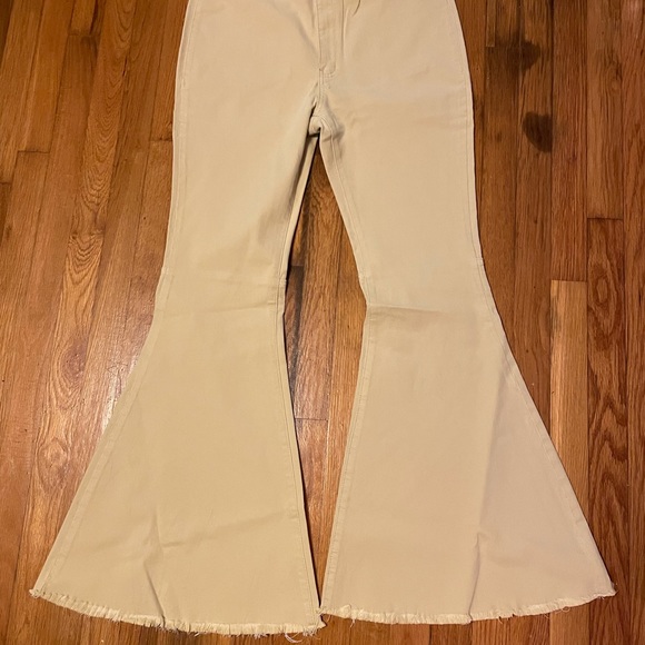 Khaki extreme flare jeans by L&B - Picture 3 of 4